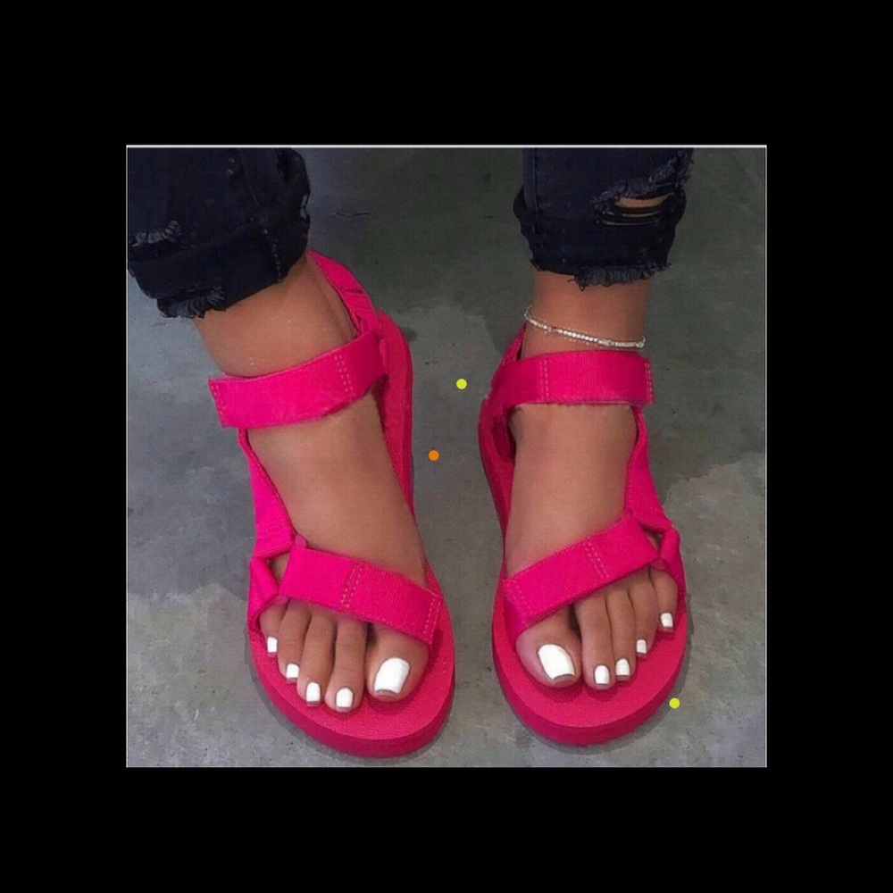 Pink sandals